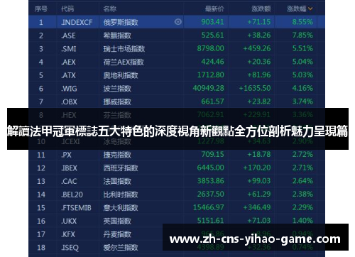 解讀法甲冠軍標誌五大特色的深度視角新觀點全方位剖析魅力呈現篇